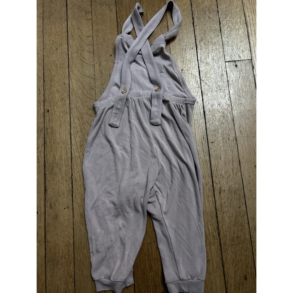 Kyte Baby Bamboo Jersey Adjustable Overall Romper Pants – Beige Brown 4T